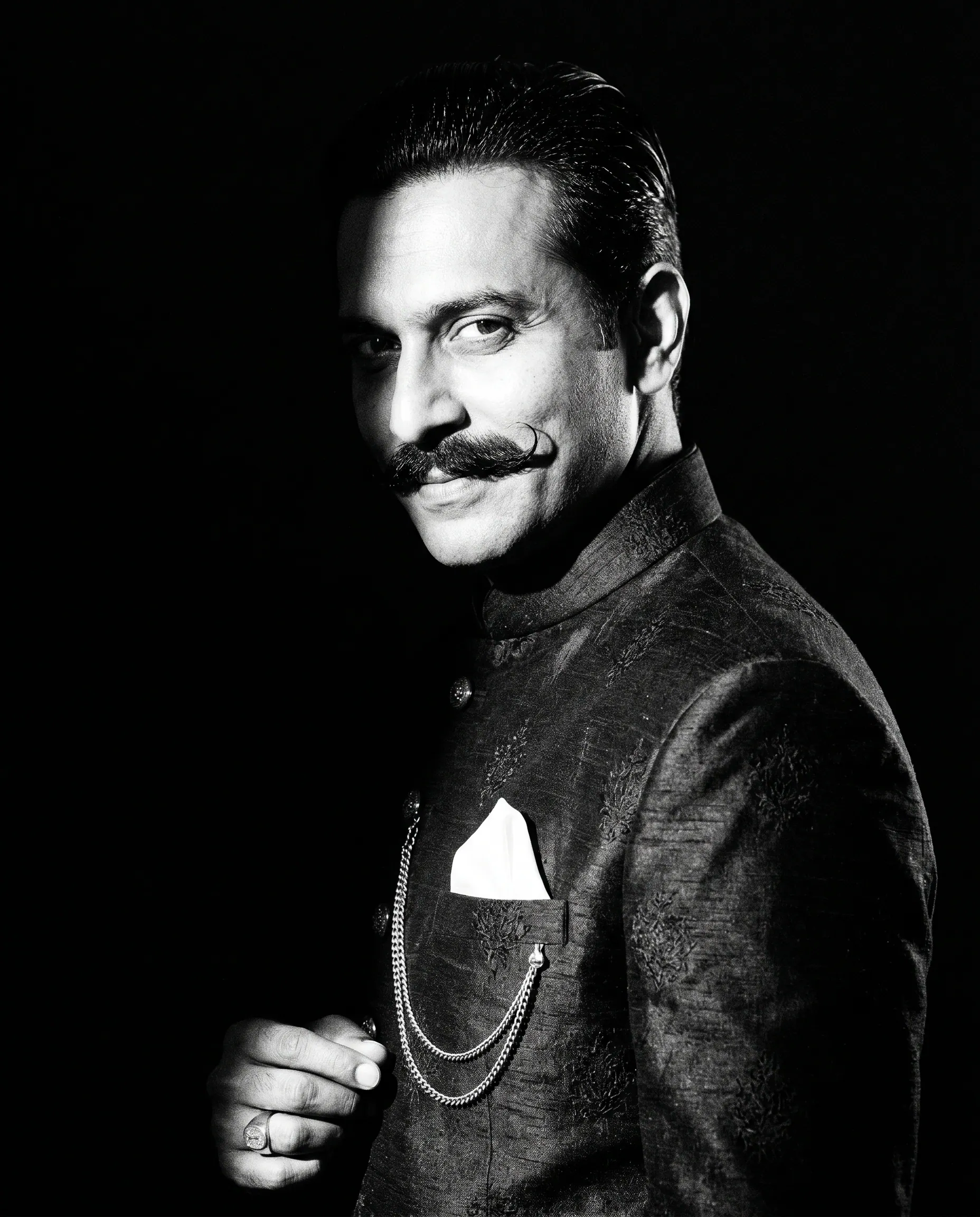 Police file portrait of The Chickpet Silk Merchant